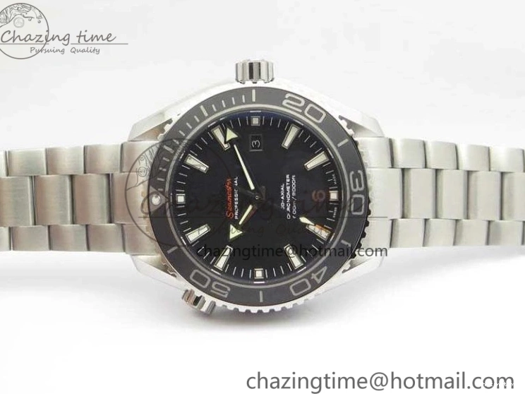 0710 Breathable Planet Ocean Pro Ceramic Bezel 45mm OMF 1:1 Best Edition On SS Bracelet A8500 (Black Balance Wheel) 8140